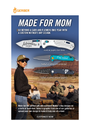 Gerber Gear - The perfect gift for Mom.