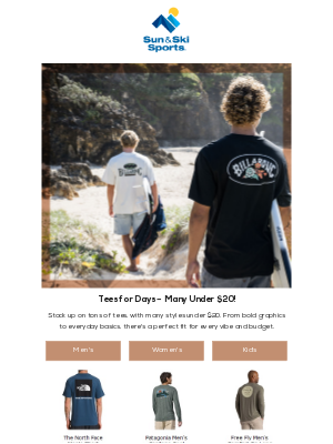 Sun & Ski - Your Favorite Tees — Now Under $20 👕