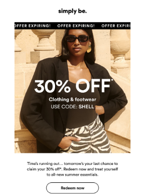 30% OFF EXPIRING 🪫