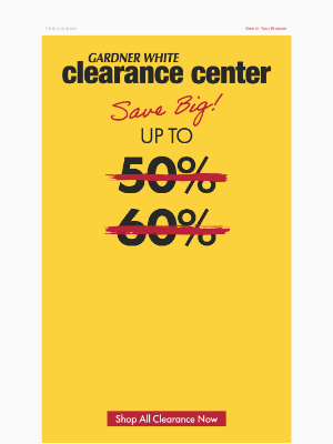 Gardner-White - Save up to 80% off!