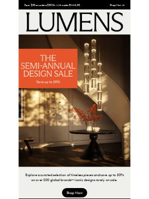 YLighting - The Semi-Annual Design Sale is on