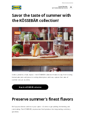 IKEA - ☀️ Keep summer going with the KÖSSEBÄR collection!
