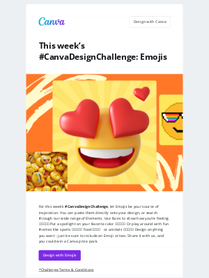 Canva - Get creative with Emojis 🍄🐌🍏🔮💖#CanvaDesignChallenge