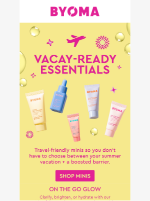 Byoma - Vacay skincare made easy ✈️☀️+ FREE Gift