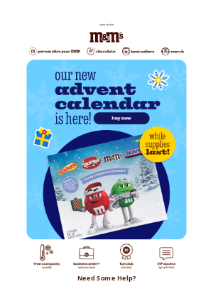 MY M&M's - It's Here! NEW Advent Calendar!