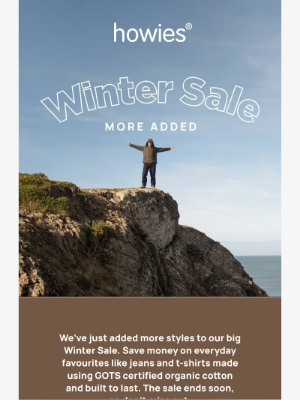 Howies (United Kingdom) - More Added To Winter Sale