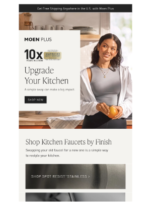 Moen - Upgrade you kitchen with a simple swap!