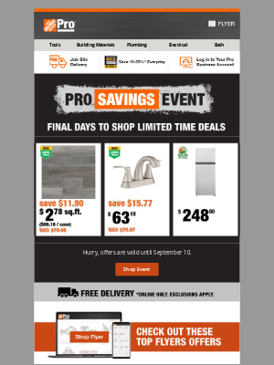 Don’t Miss Out on the Final Days of the Pro Savings Event