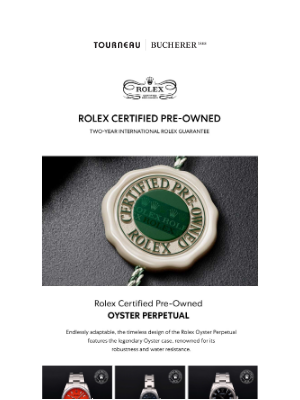 Tourneau - Rolex Certified Pre-Owned Oyster Perpetual