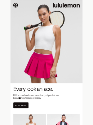 Lululemon - Nothing but love for new tennis gear