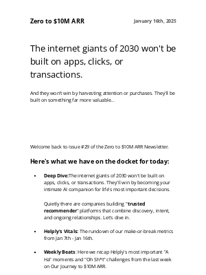 Groove - The internet giants of 2030 won't be built on apps, clicks, or transactions... | Zero to $10M ARR #29