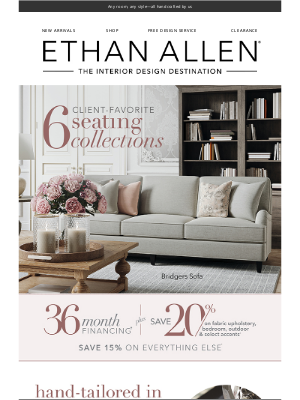 Ethan Allen - Seating you’ll ❤️ for every space