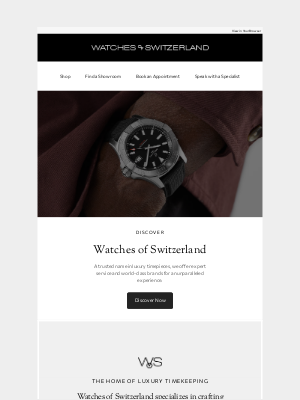 Watches Of Switzerland - Discover the Legacy of Luxury