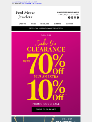 Fred Meyer Jewelers - Save up to 70% plus extra 10% off. Let’s SHOP