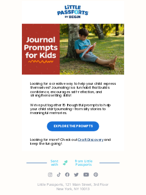 Little Passports, Inc. - 📓 Fun Journal Prompts for Kids 📓