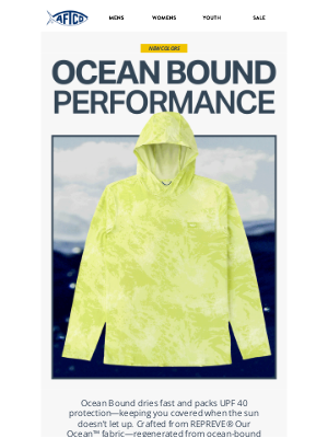 AFTCO Fishing - Ocean Bound UPF 40 Sun Shirts