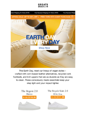 Greats - Celebrate Earth Day in Sustainable Styles 🌱