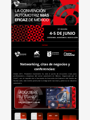 Cluster Industrial (Mexico) - ¡Asegura tu lugar en Proveedor Automotriz 2025!