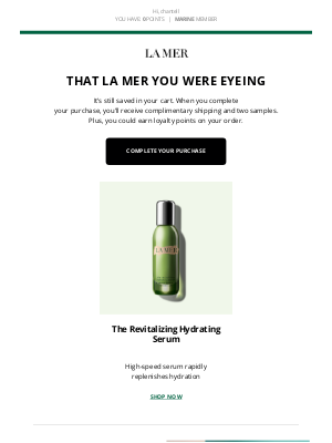 La Mer - Don't forget, your La Mer is waiting...