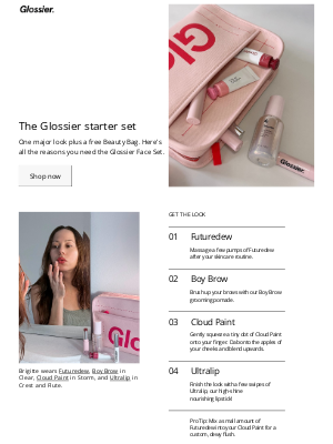 Glossier - One look all in one set