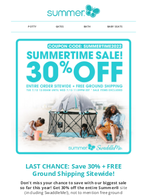 Summer Infant - *LAST CHANCE* to Save Big on Summer® ☀️