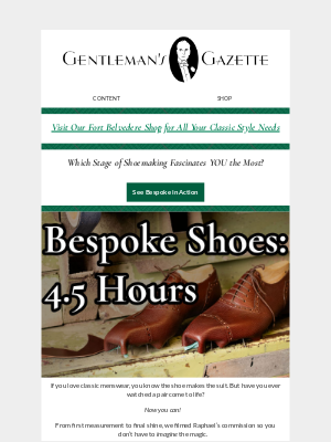 Scentbird - Bespoke Shoes, 4.5 hours!