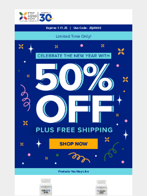 Stop Aging Now - Free Shipping + 50% Off Everything You Need!