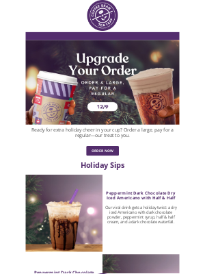 The Coffee Bean and Tea Leaf - Today Only: Order a Large, Pay for a Regular