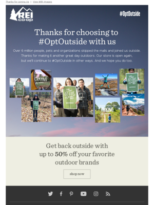 REI - Over 6 Million of You Chose to #OptOutside