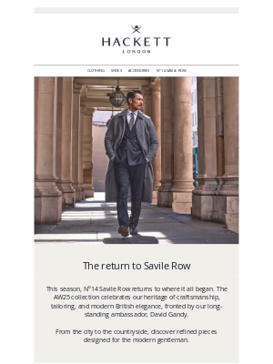 Hackett London - Nº14 Savile Row, back to our roots