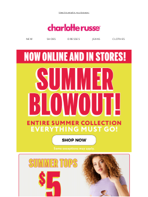 Charlotte Russe - Little Miss Buys Every Summer Item For $5 😌