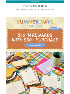 Paper Source - Send Stationery to Your Summer Pen Pal!