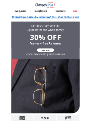 ✅ 30% OFF for Father's Day plus MORE DEALS