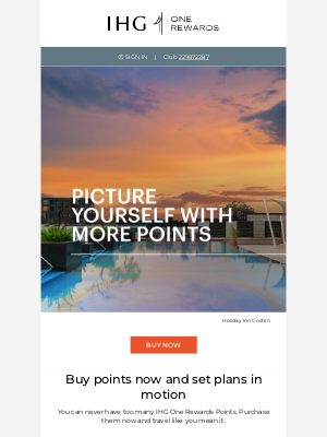 Intercontinental Hotel Group - Picture yourself with MORE POINTS 😍