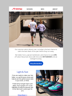 Newton Running - Last Chance for Hot Summer Deals!🔥