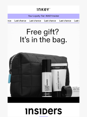 The INKEY List - Here's your free washbag 🎁