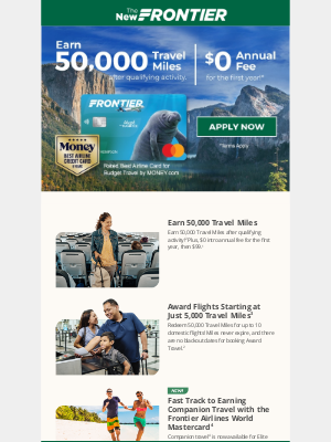 Frontier Airlines - Don’t miss out: 50,000 Travel Miles are waiting.