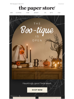 The Paper Store - The Boo-tique is open for business!