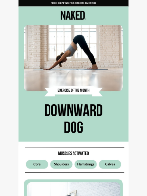 Naked Nutrition - 💪 Exercise of the Month: Downward Dog