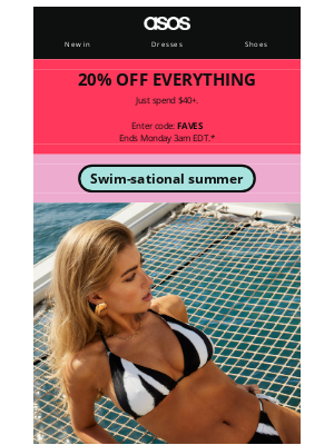 ASOS (US) - 20% off everything for youuu 🪿