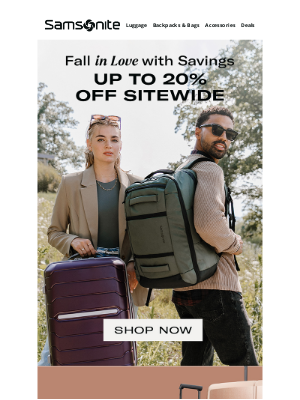 Samsonite - Must have fall travel essentials are here.  🍂