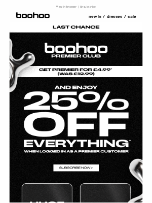 boohoo (United Kingdom) - Final call for unlimited next day delivery 🏃