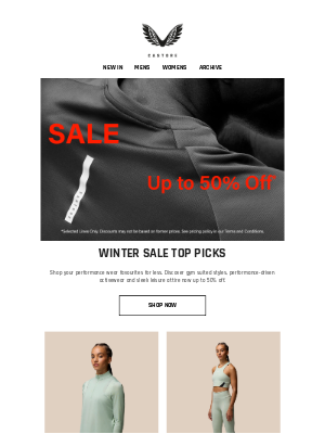 Castore - Shop Now // Sale Top Picks