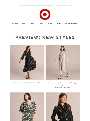 Target (AU) - 🔥 New in Women's Preview + Cosy Home Updates