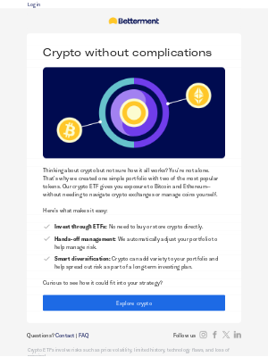 Betterment - Curious about crypto? Start here.