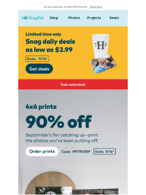Snapfish - 💫 Didn’t grab Daily Deals? Now you can!