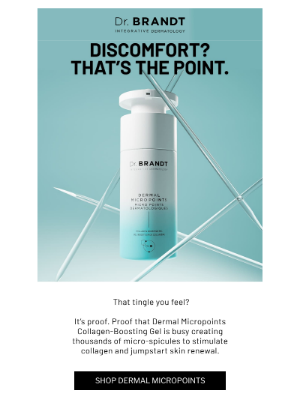 dr. brandt Skincare - That Tingle Means It’s Working.