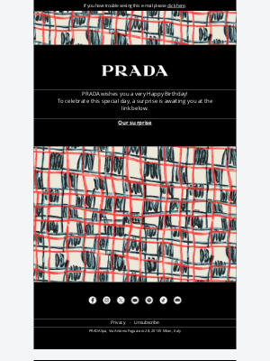 Prada - Happy Birthday from Prada!