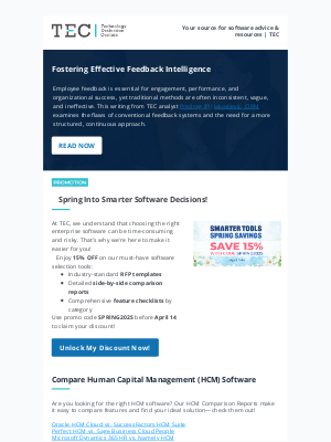 Technology Evaluation Centers - Boost Employee Engagement with Effective Feedback