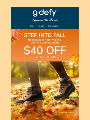 Gravity Defyer - Fall Comfort Starts Here 🍁 Save $40
